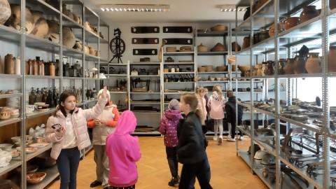 A Helytörténeti Gyűjtemény tárgyraktárában